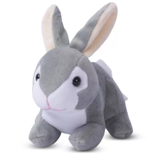 Grey Baby Plush Rabbit