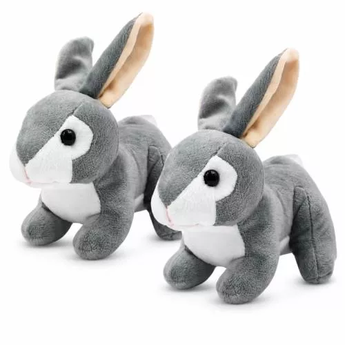 Grey Baby Plush Rabbit 2 image 4