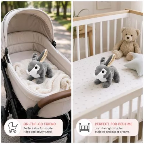 Grey Baby Plush Rabbit 2