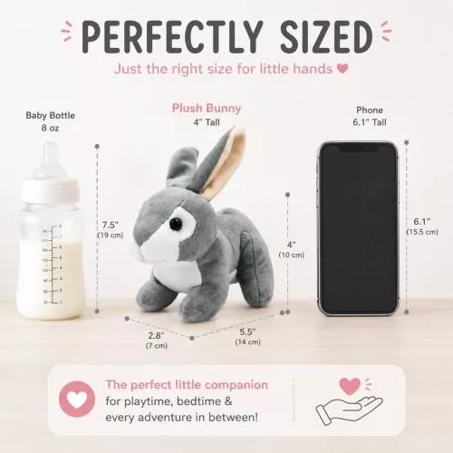 Grey Baby Plush Rabbit 3