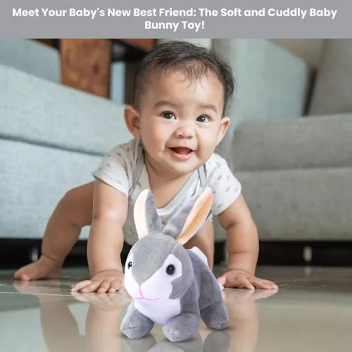 Grey Baby Plush Rabbit image 9