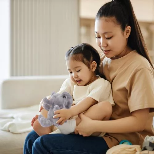 Grey Plush Baby Elephant Toy image 3