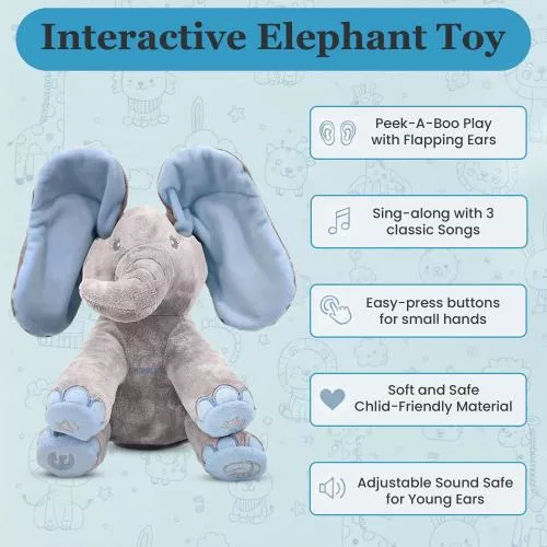 Kyle Animated Plush Singing Elephant image 15