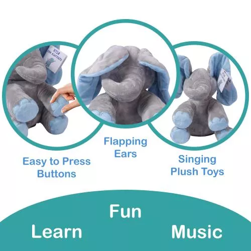 Kyle Animated Plush Singing Elephant image 4