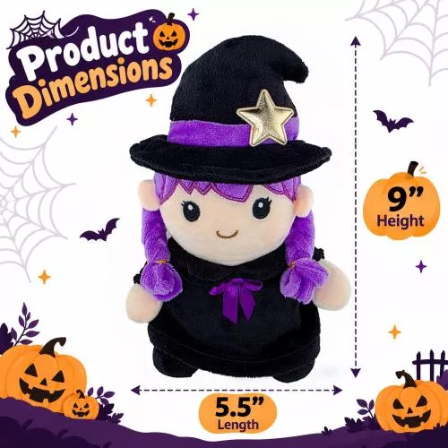 Mini Halloween Witch Plush Doll image 2