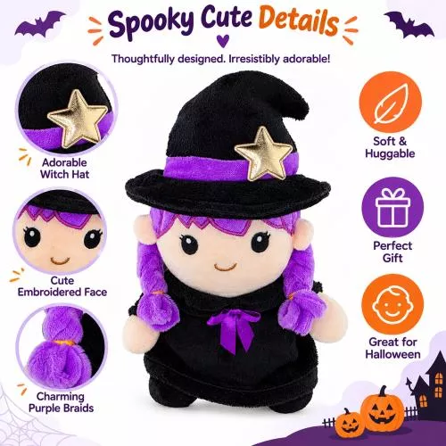 Mini Halloween Witch Plush Doll image 3