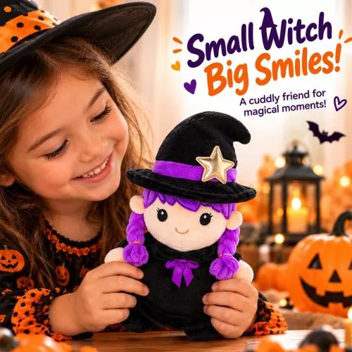 Mini Halloween Witch Plush Doll image 4