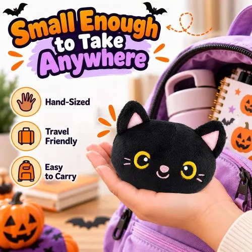 Mini Black Cat Halloween Plush image 4