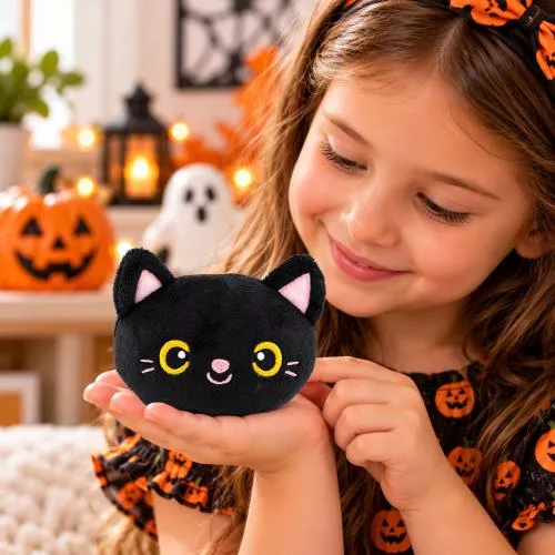 Mini Black Cat Halloween Plush image 7