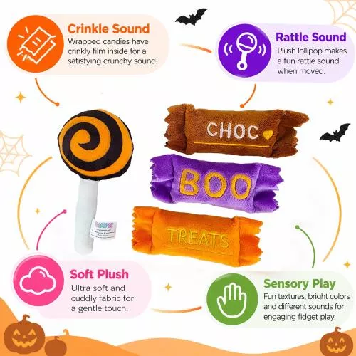 Halloween Plush Candy Toy Set – 4 Piece image 3