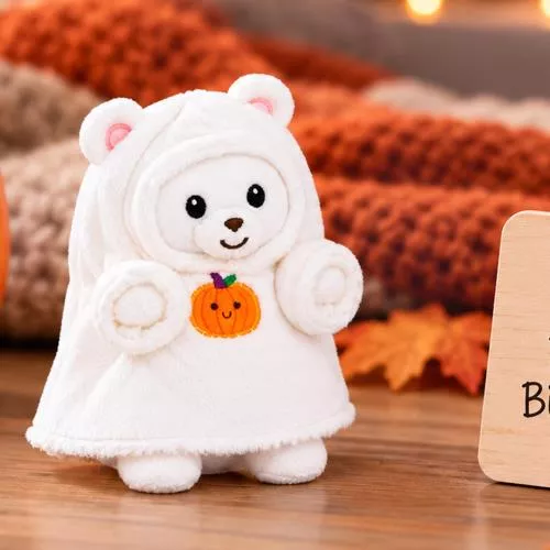 Cute Ghost Bear Halloween Plush image 5
