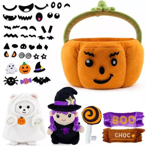 Dimple Create-A-Face Halloween Basket Pl