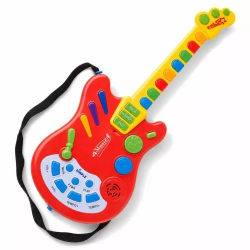 Toy Electric Guitar with over 20 Interactive Buttons, Levers and Modes with Sound and Lights by Dimple image 3