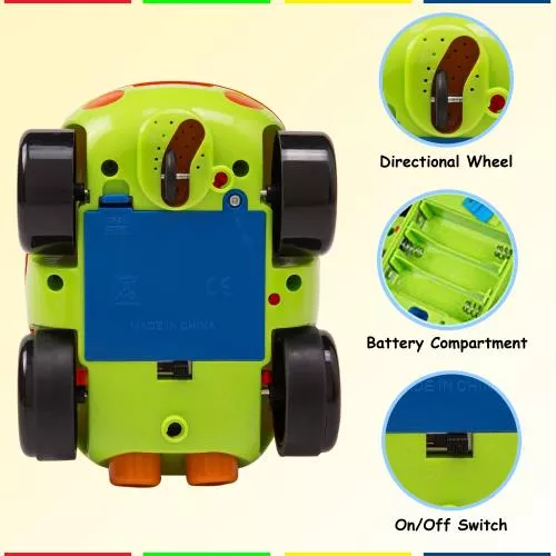 Cartoon Remote Control (R/C) Police Car (49 MHZ)  & Racing Car (27 MHZ) Set for Kids and Toddlers with Sound and Lights by Dimple image 4