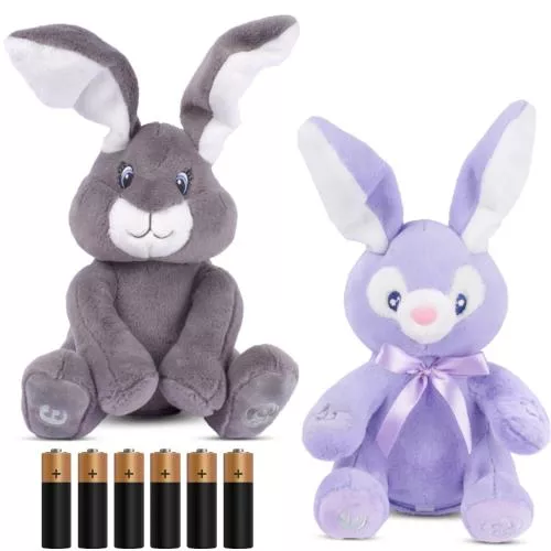 Grey & Purple Bunny Animated w Battery image 11