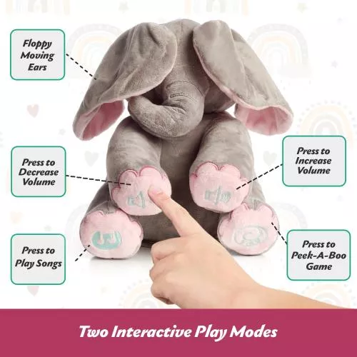 Kaia Elephant Animated Plush