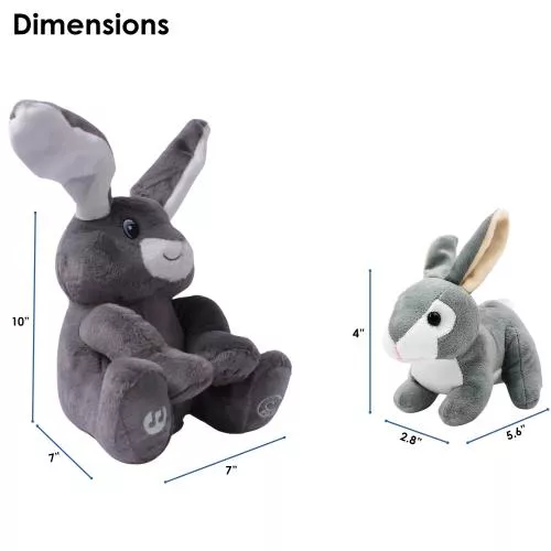 Milo Animated Bunny & Plush Baby Bunny image 3