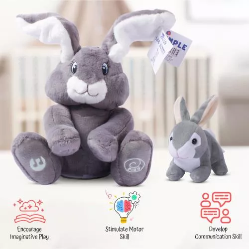 Milo Animated Bunny & Plush Baby Bunny image 7